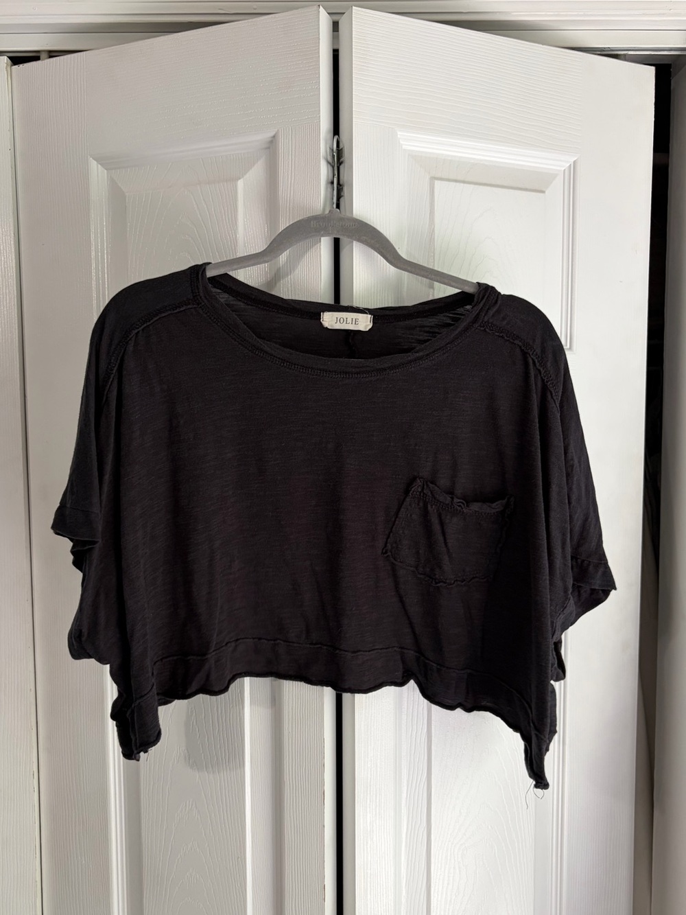 Cropped Black T-Shirt